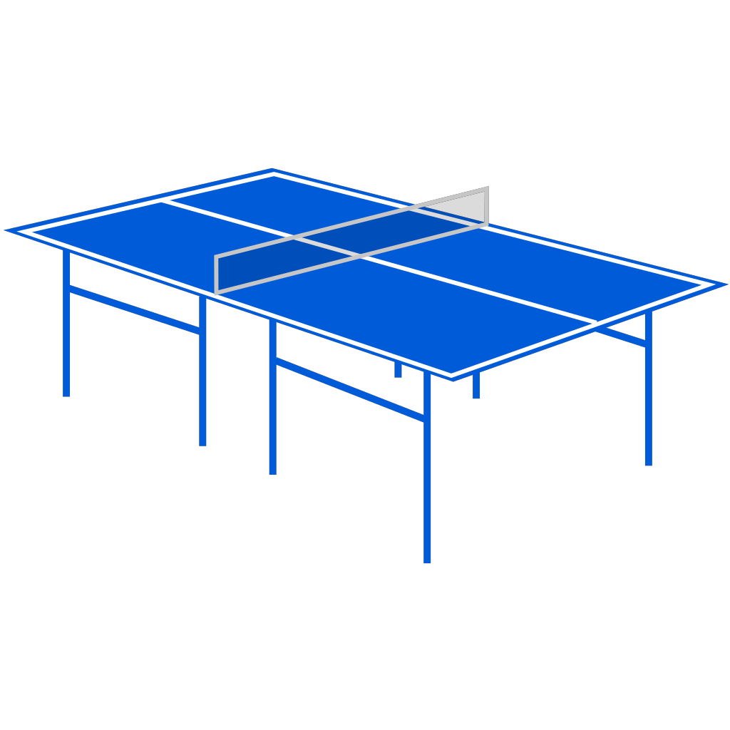 Blue Tennis Table Png  clipart preview