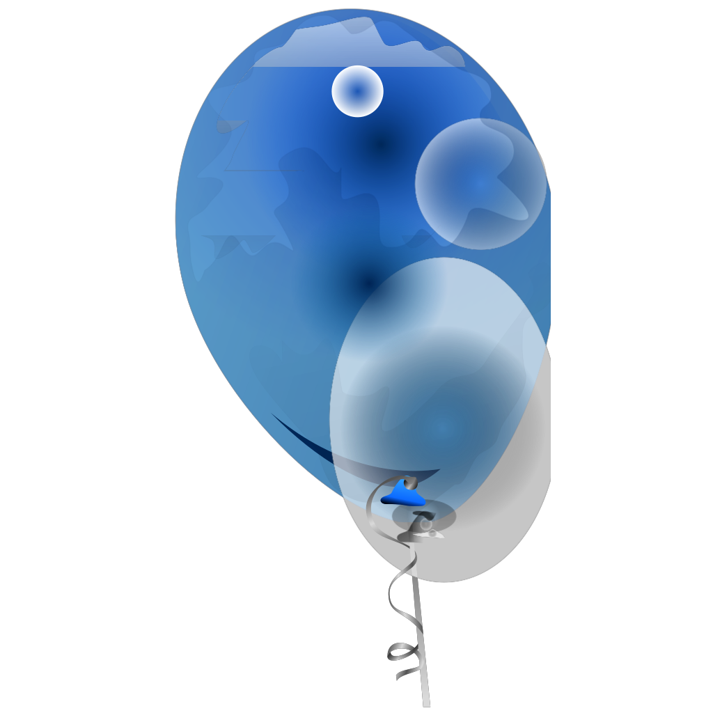 Blue Transparent Balloons clipart preview