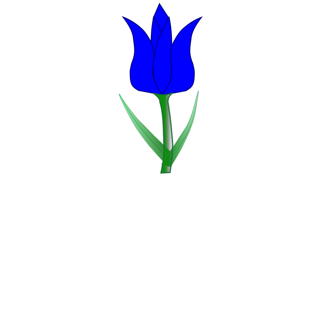 Blue Tulip Flower clipart preview