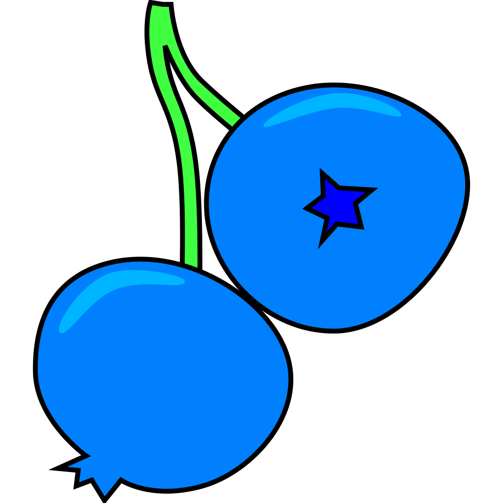 Blueberry Fruit Drawing Art clipart preview