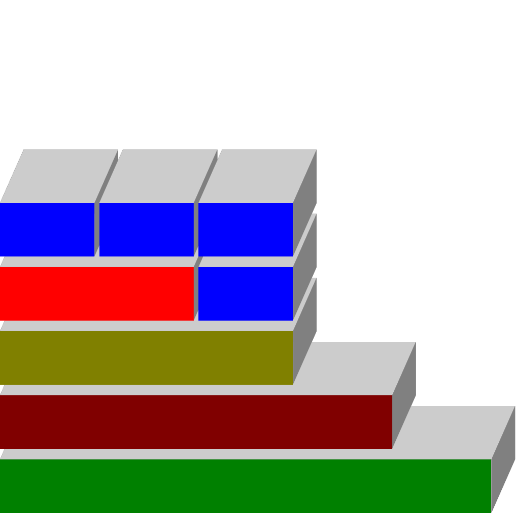 Boxes 3D Diagram clipart preview