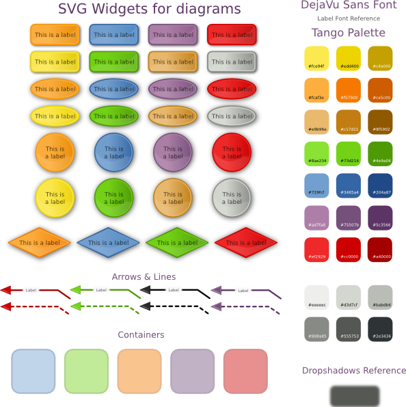 Boxes Diagram Button Set SVG clipart preview