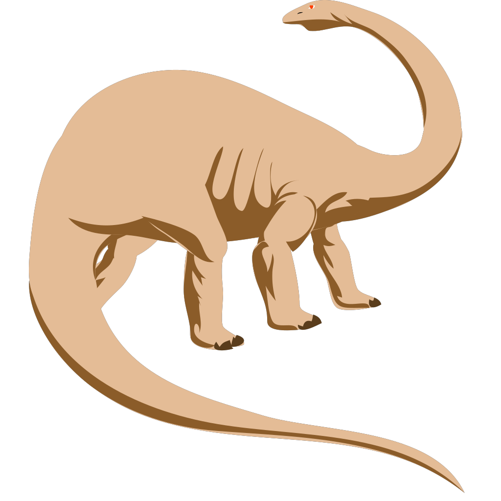 Brown Dinosaur Image  clipart preview