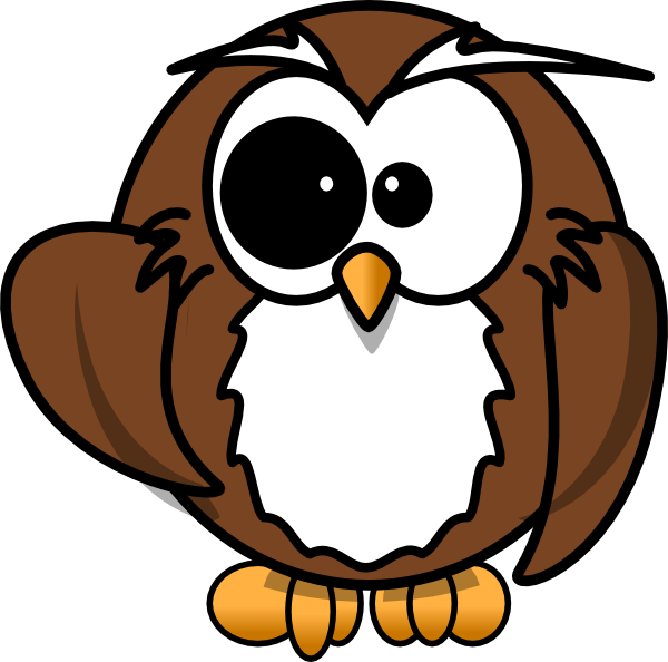 Brown Geek Owl Animal clipart preview