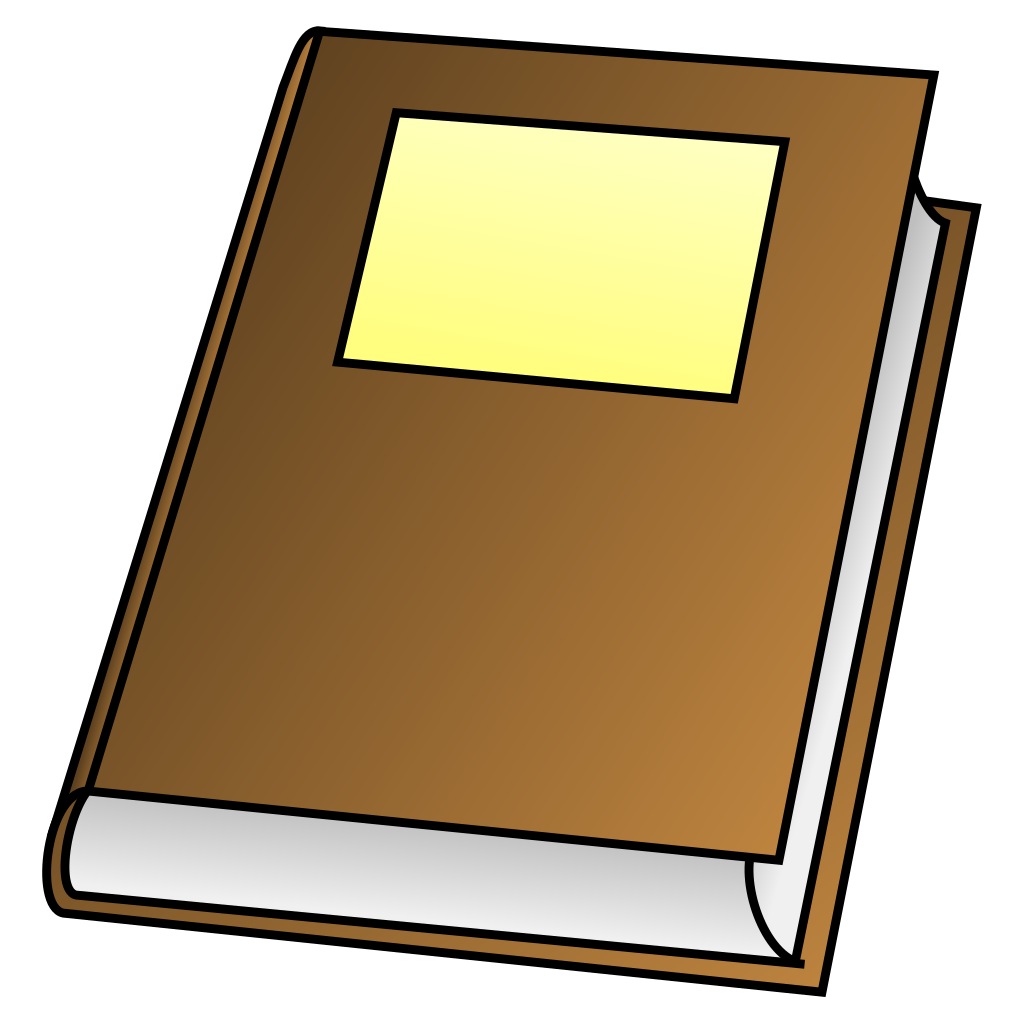 Brown Notebook Icon clipart free download