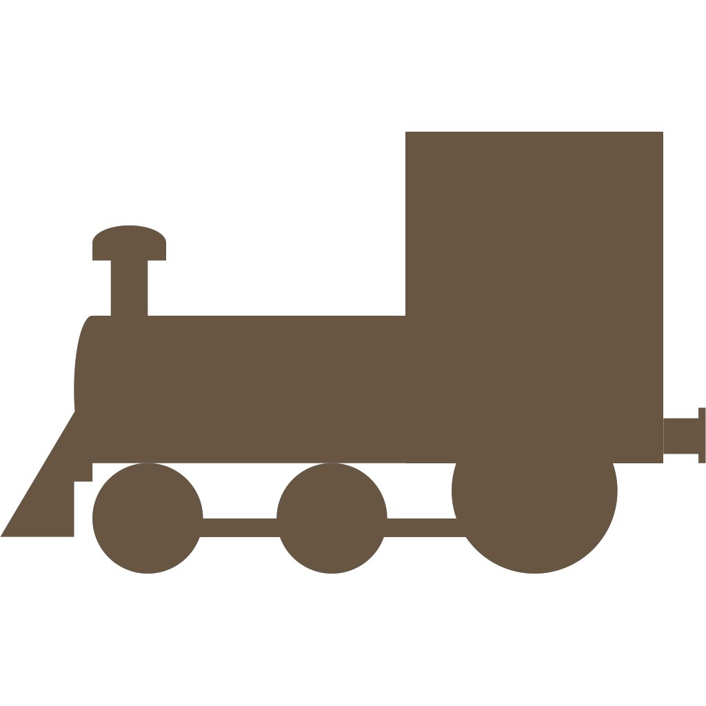 Brown Train Locomotive clipart preview