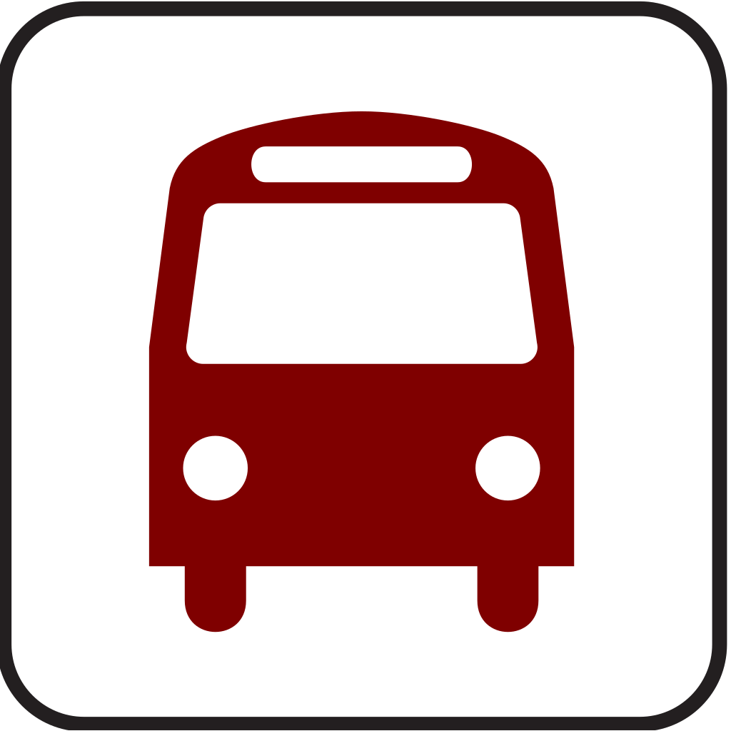 Bus Sign Icon clipart free download