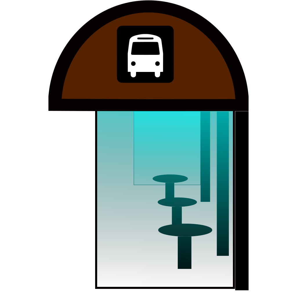 Bus Station Shelter Icon clipart preview