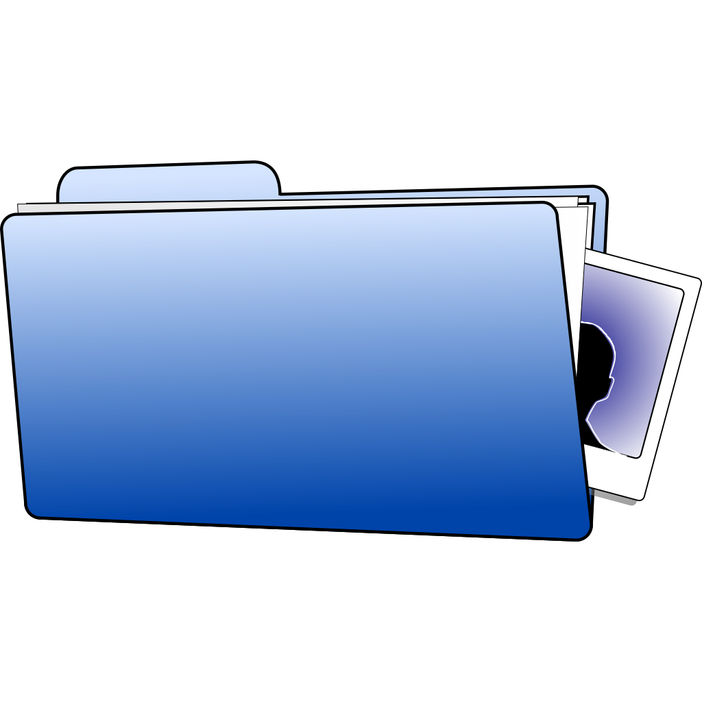 Business Blue Folder clipart preview