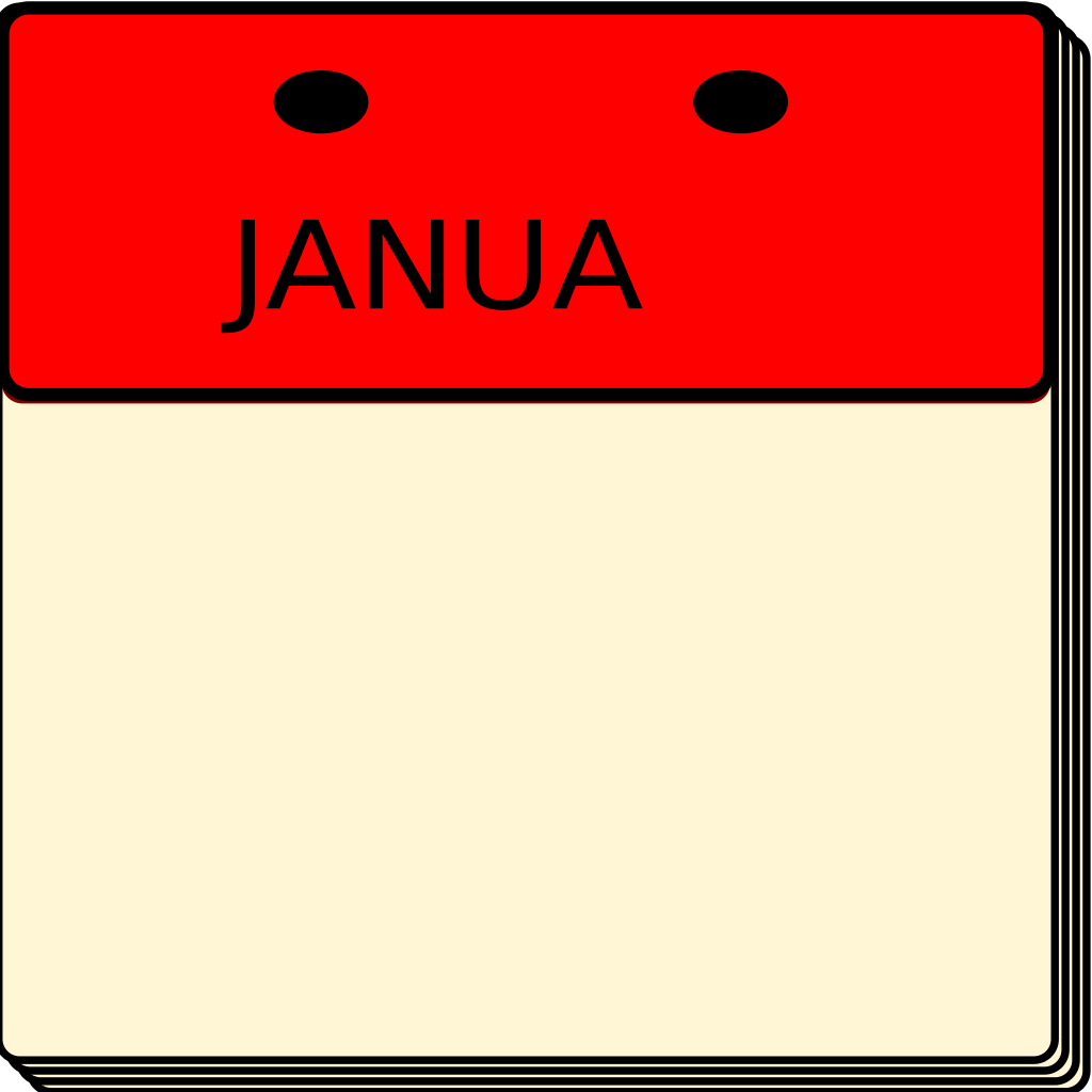 Calendar January clipart preview