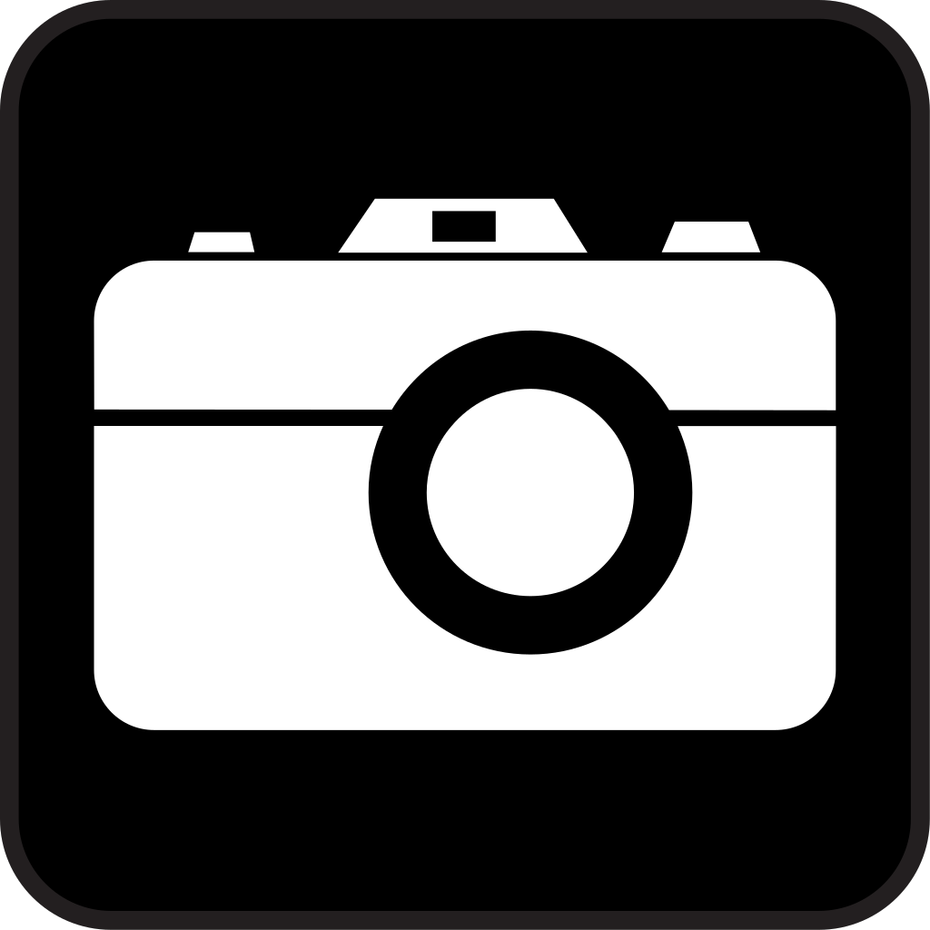 Camera Icon Black Background clipart free download