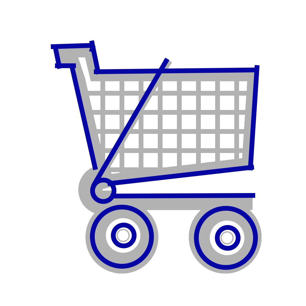 Cart Small gray blue png clipart preview