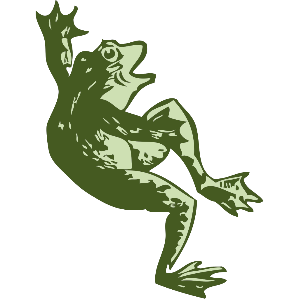 Cartoon Dancing Frog Green Art clipart preview