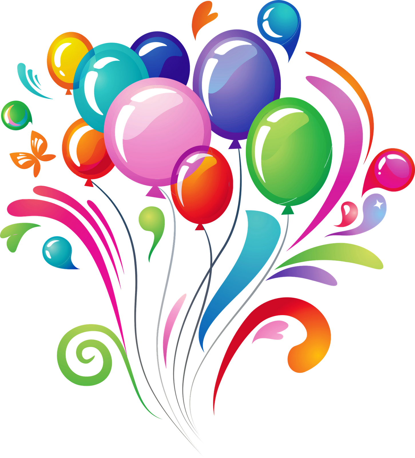 Celebration Balloons Transparent Background clipart preview