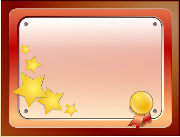 Certificate Medal Colored Frame clipart preview