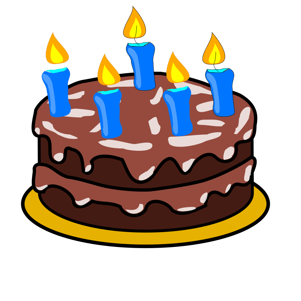 Chocolate Birthday Cake clipart free download