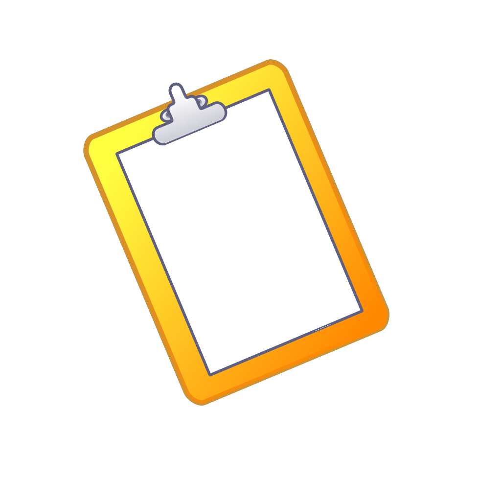 Clipboard frame cartoon clipart preview