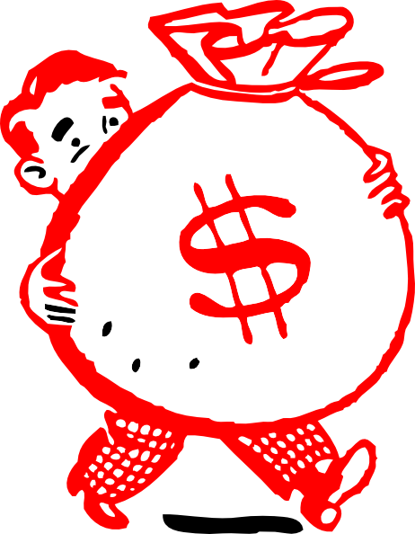 Coins Red Dollar Money clipart preview