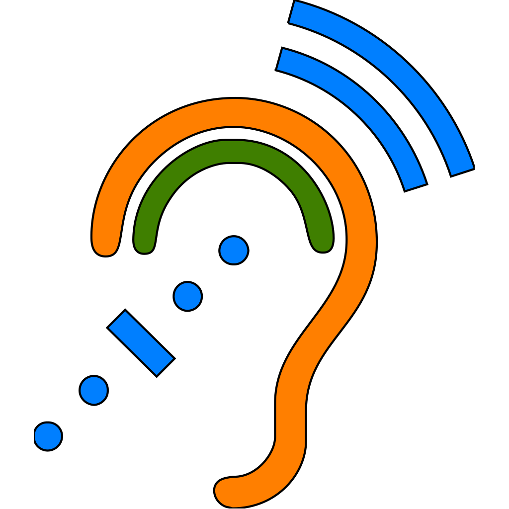 Colored Hearing Icon Assistive Technology clipart preview