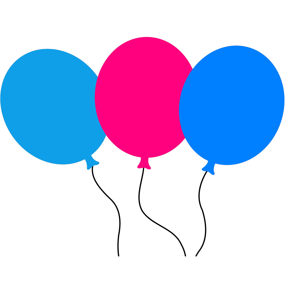 Colorful Balloon Silhouette clipart preview