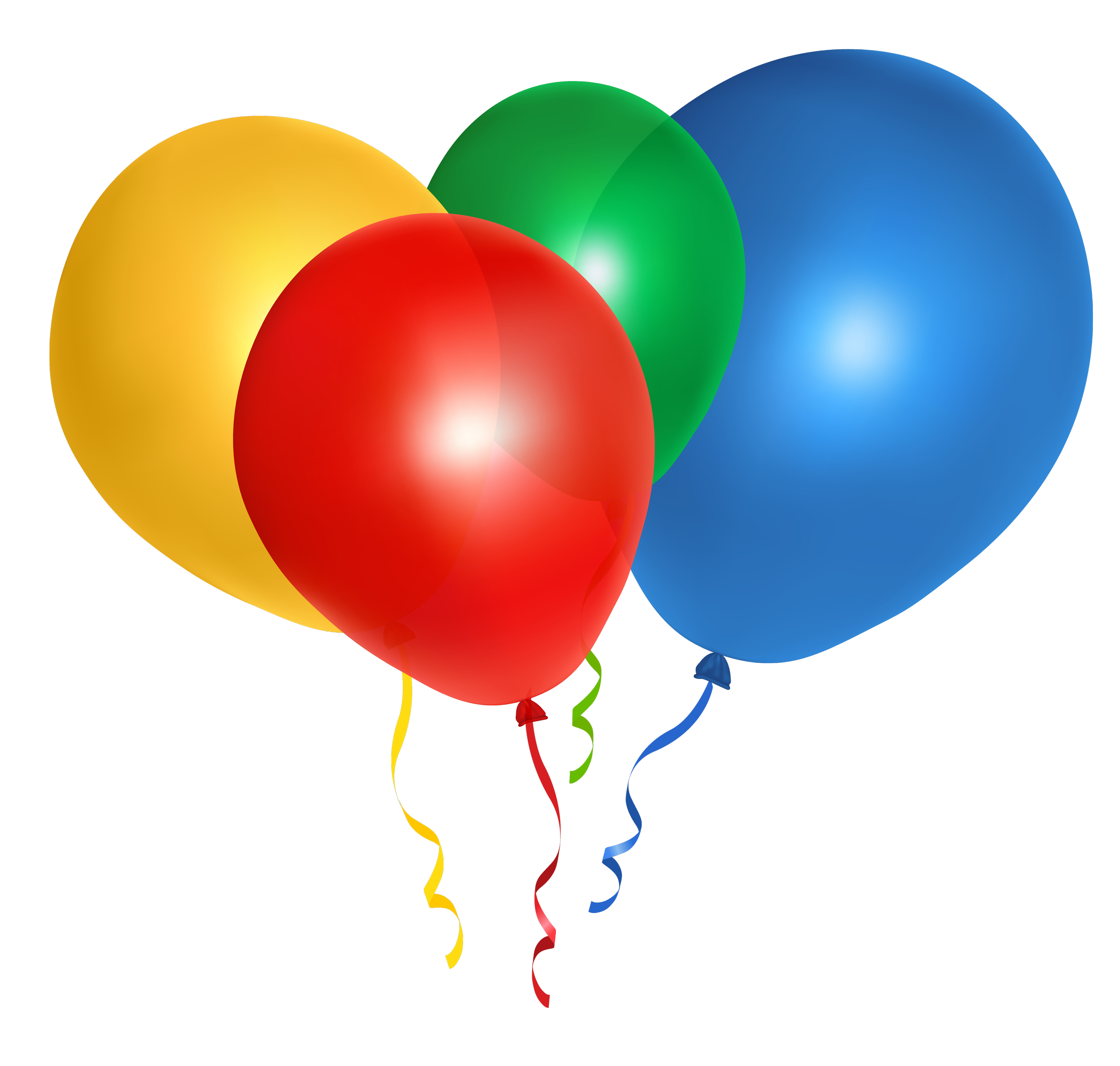 Colorful Balloons Celebration PNG clipart free download