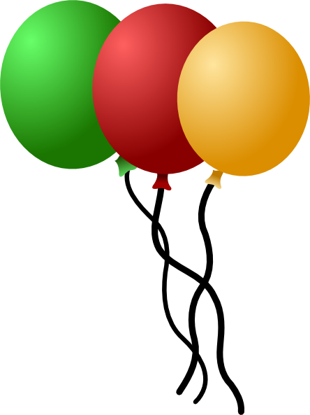 Colorful Balloons clipart free download