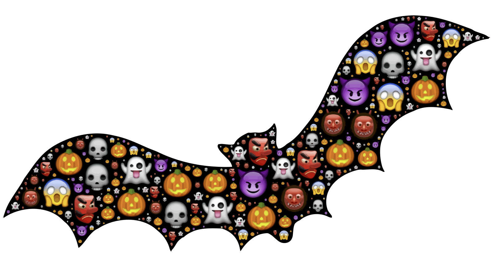 Colorful Bat Design Halloween Icon clipart preview