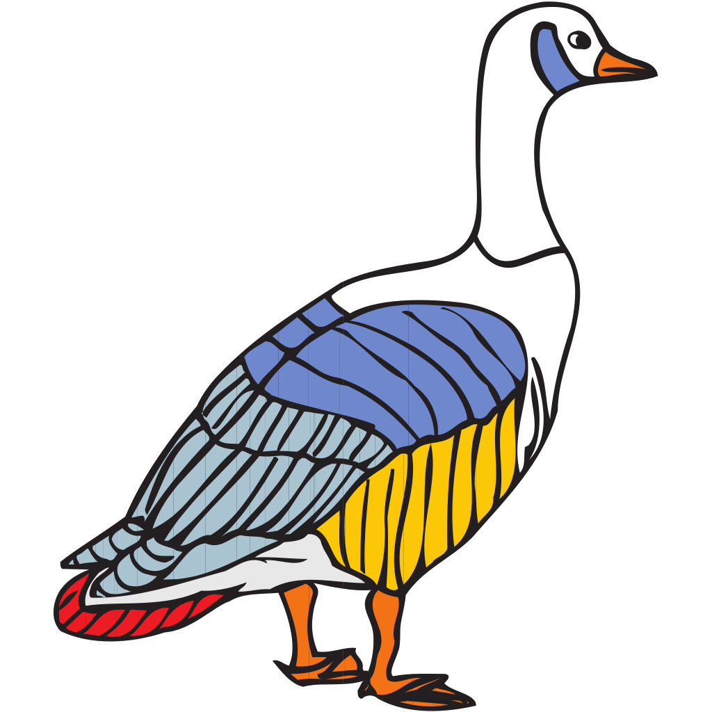 Colorful Goose Clipart clipart free download