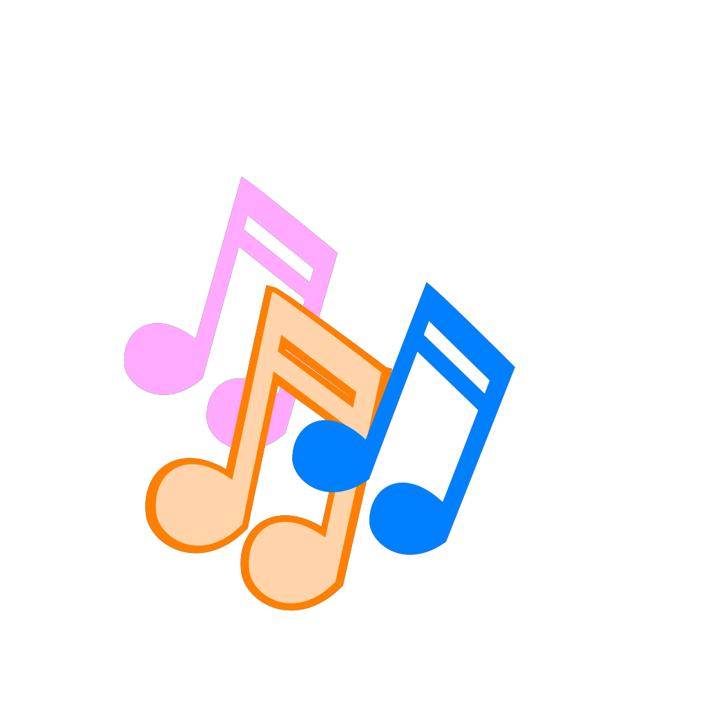 Colorful Music Notes  clipart preview