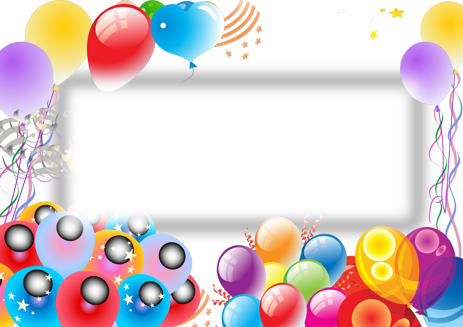 Colorful Party Balloons Background clipart free download