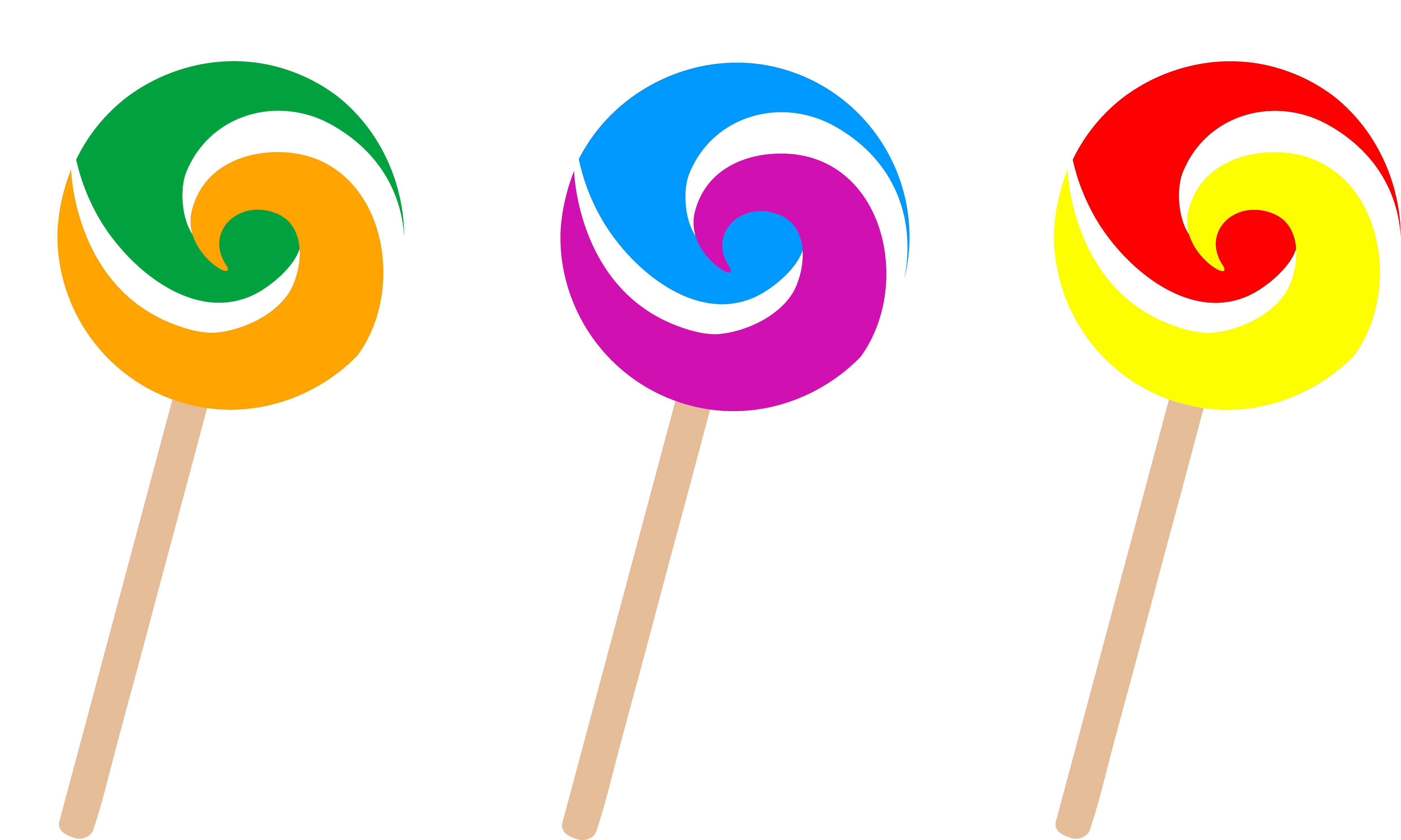 Colorful Sweet Lollipop PNG clipart free download