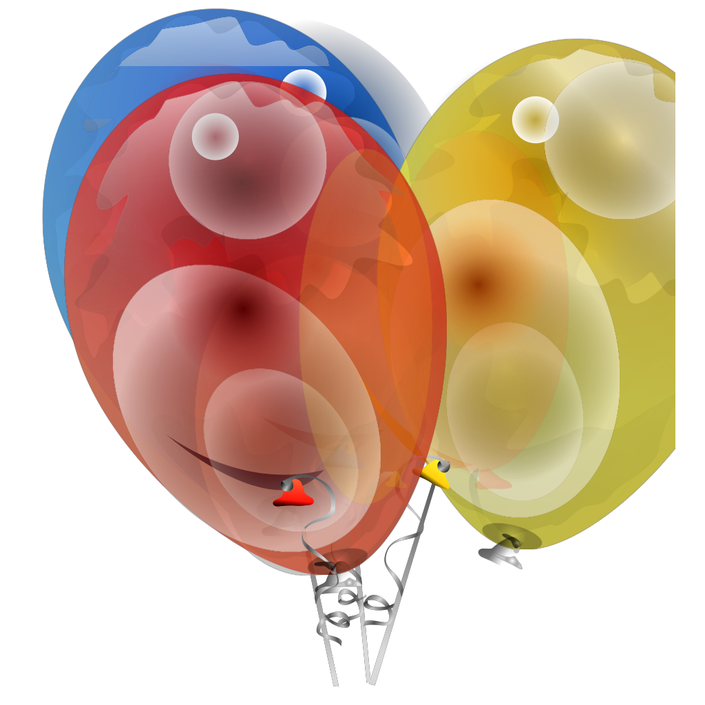 Colorful Transparent Balloons Png clipart free download