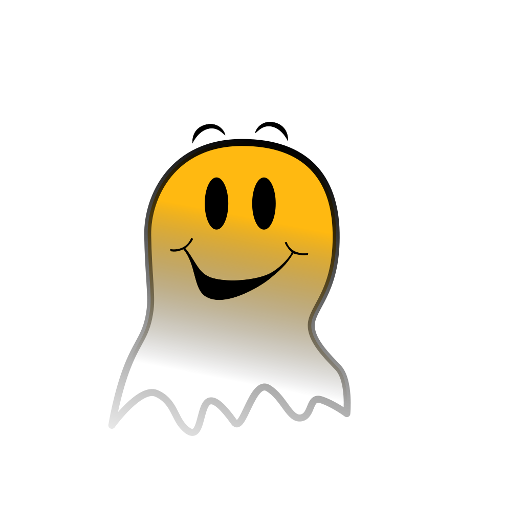 Comic Ghost Smiley Graphic clipart preview