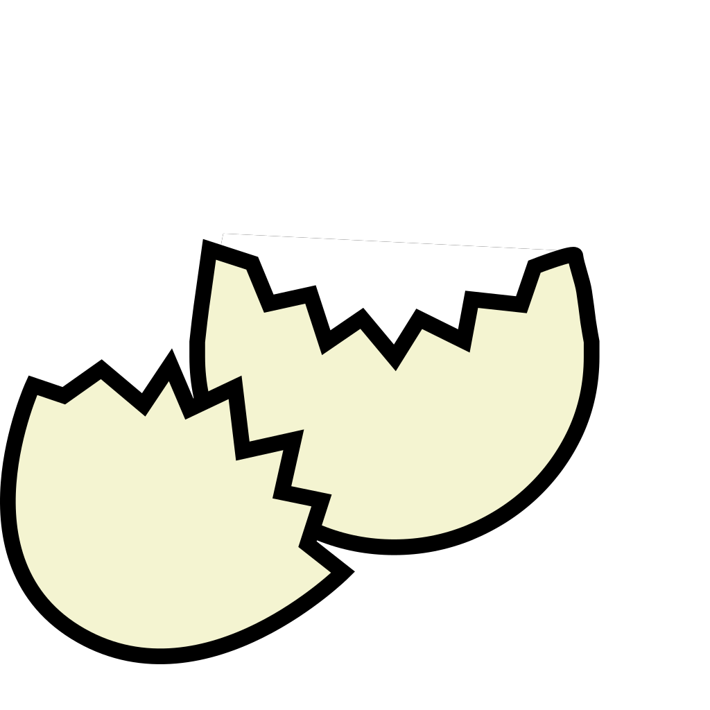 Cracked Egg svg icon clipart preview