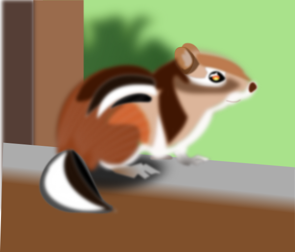 Cute Chipmunk Drawing  clipart free download