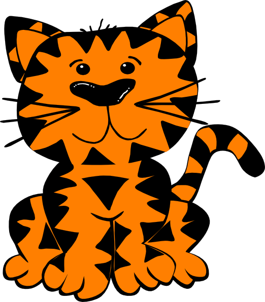 Cute Tiger Cartoon clipart free download