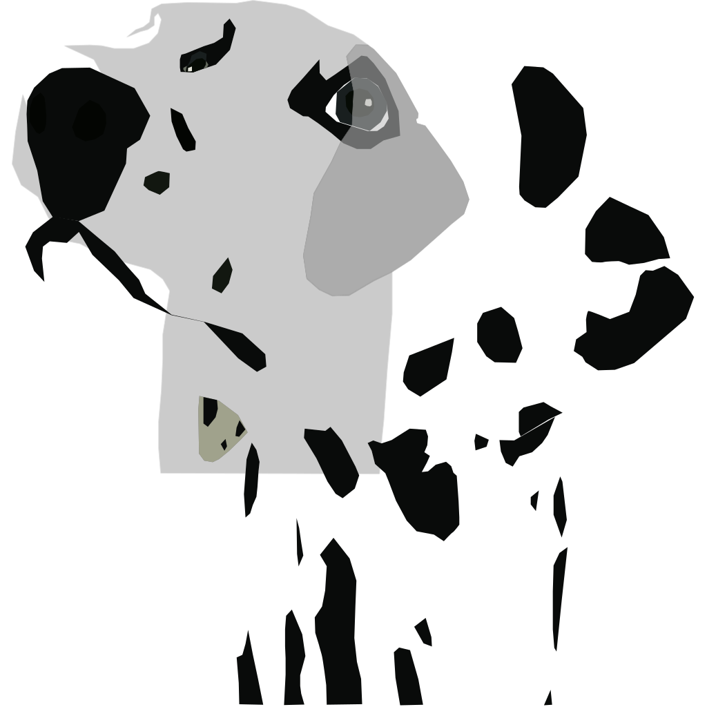 Dalmatian Dog Line Png clipart preview