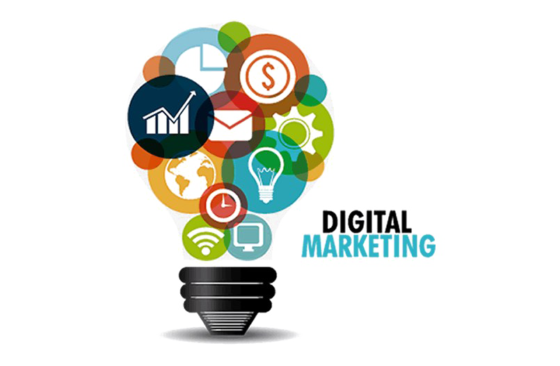 Digital Marketing Lightbulb PNG clipart free download