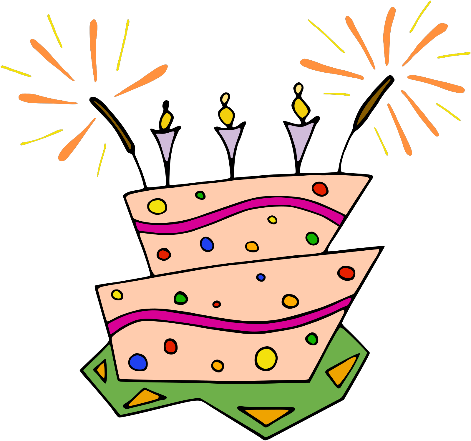 Double Birthday Cake Png clipart free download