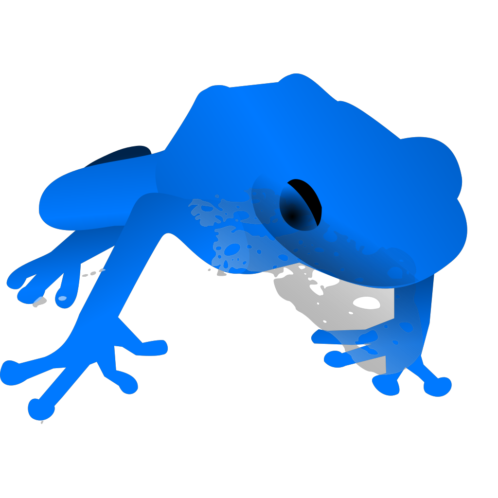 Endangered Blue Poison Dart Frog clipart preview