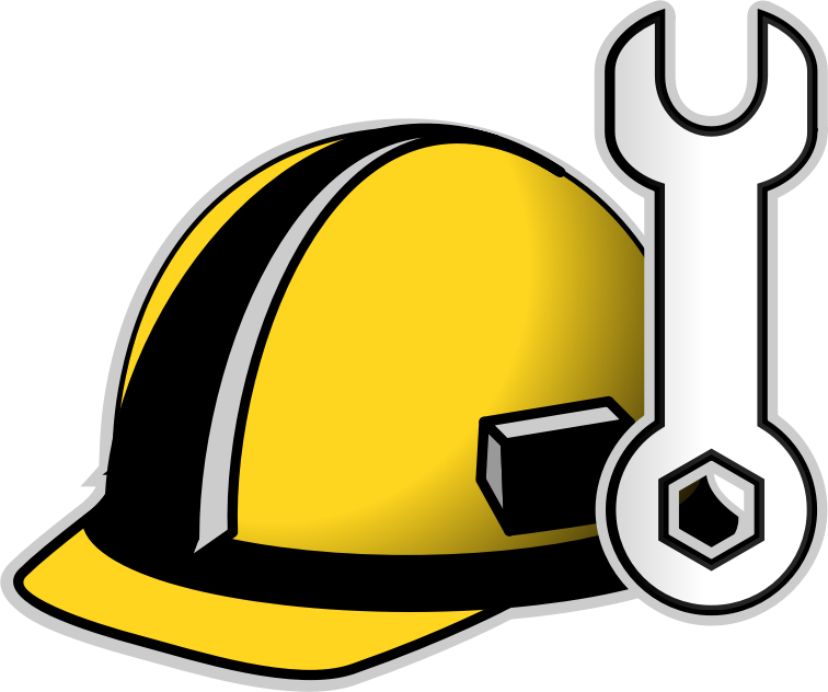 Engineer Helmet Icons clipart free download