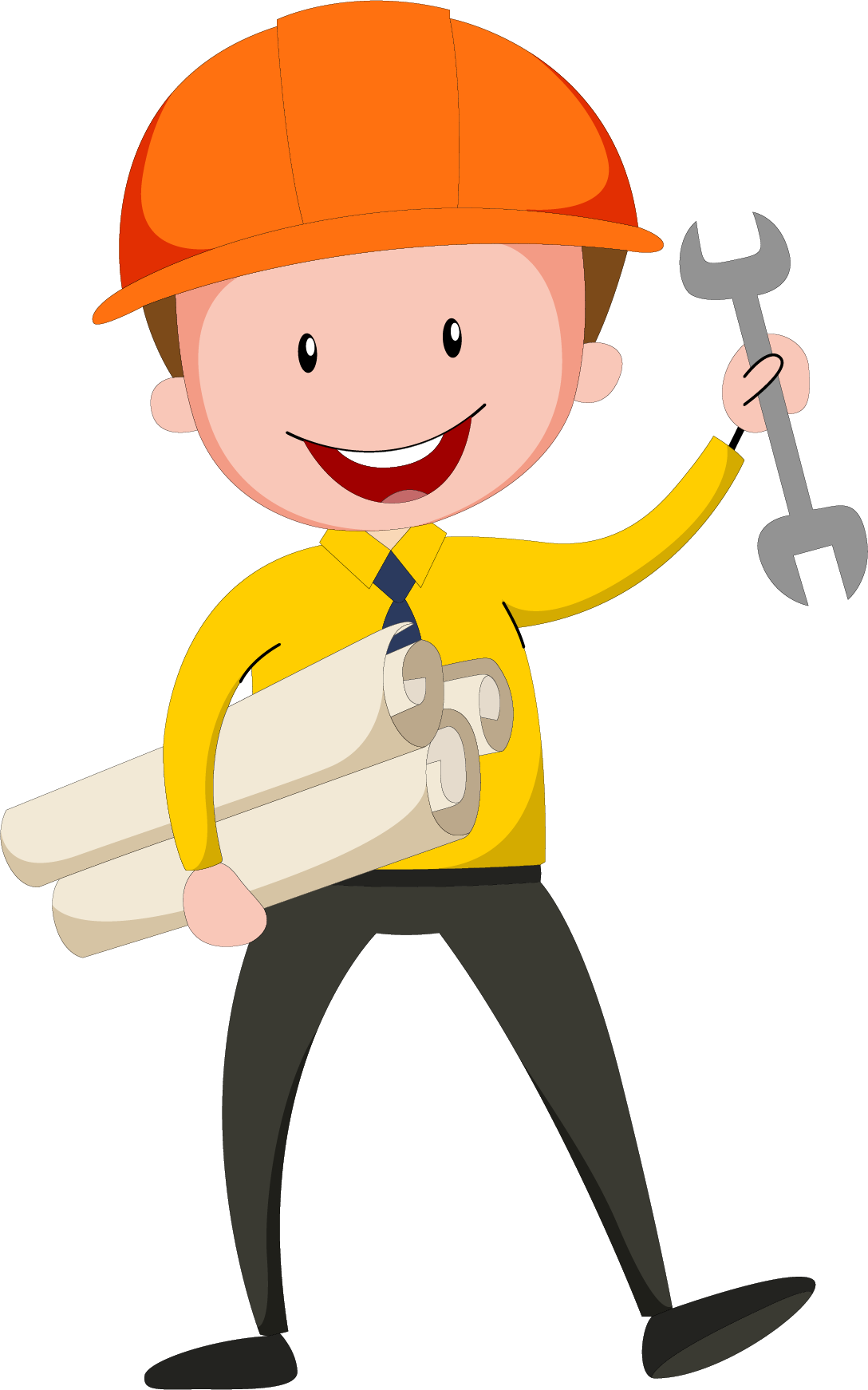 Engineer PNG Transparent Cartoon clipart preview