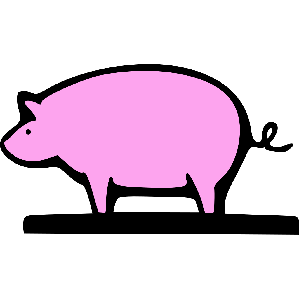 Farming Animal Pig Cartoon clipart free download