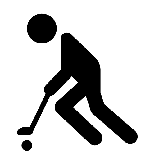 Field Hockey Icon Black clipart free download