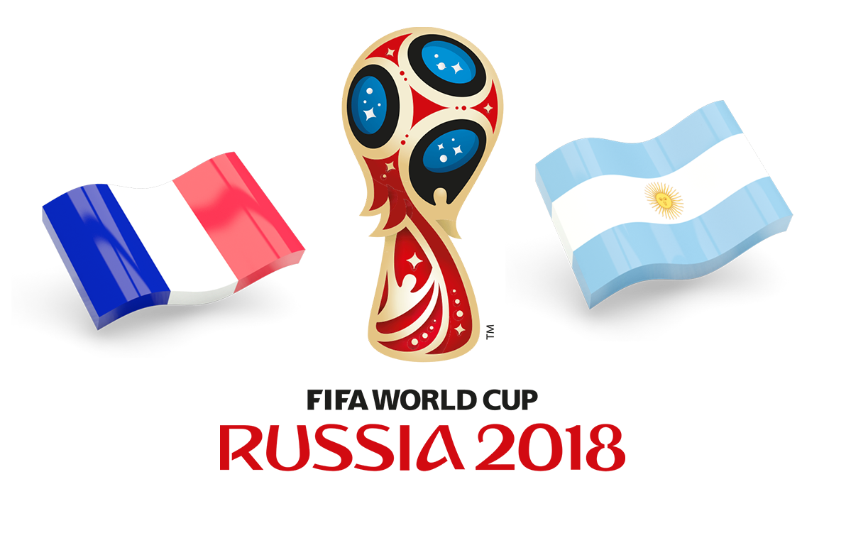 FIFA World Cup France Argentina Flags clipart preview