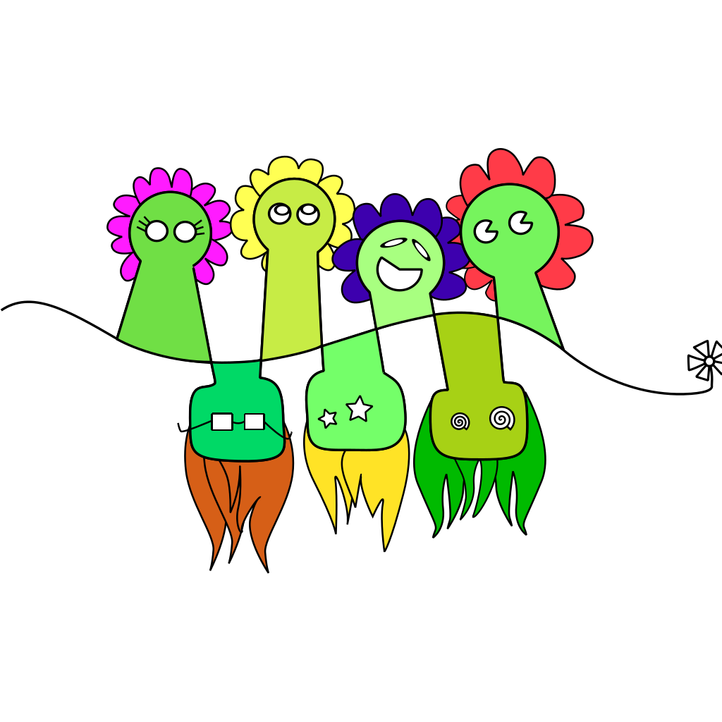 Flower Funny Face Plants clipart preview