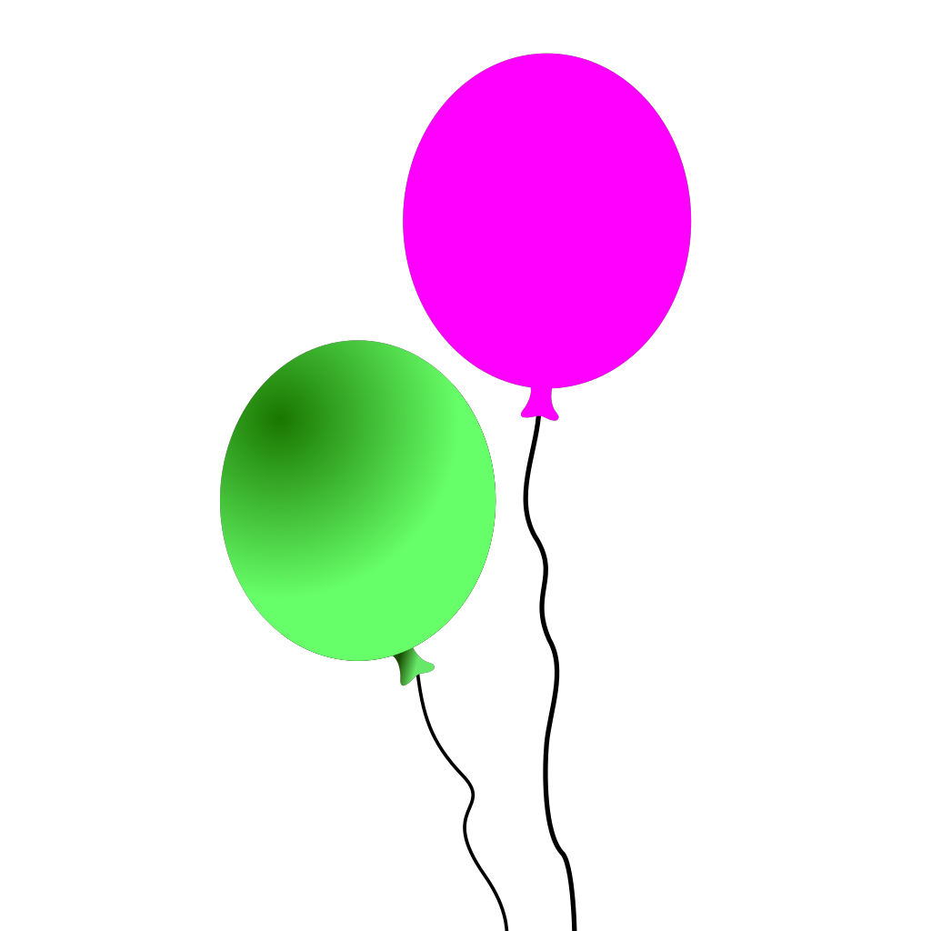 Flying Party Balloons Png clipart free download