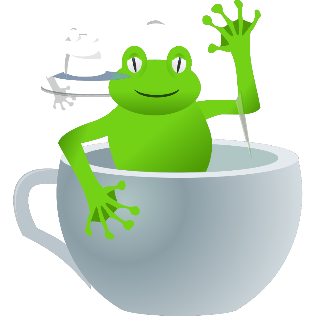 Funny Frog Tea Cup clipart preview