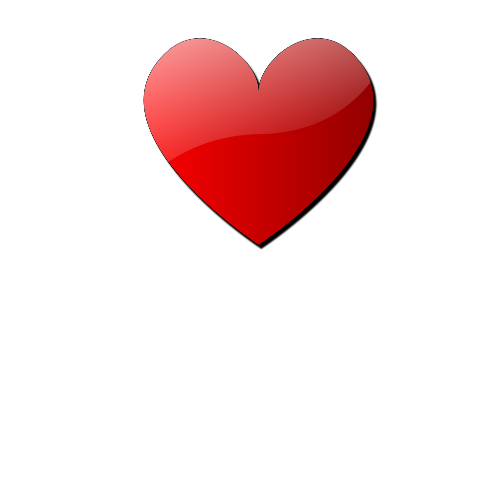 Glossy Burning Heart clipart preview