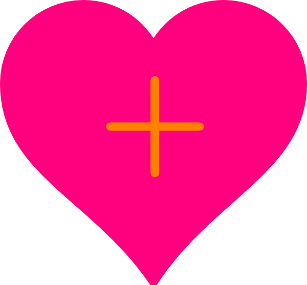 God Pink Heart Icon Plus clipart preview